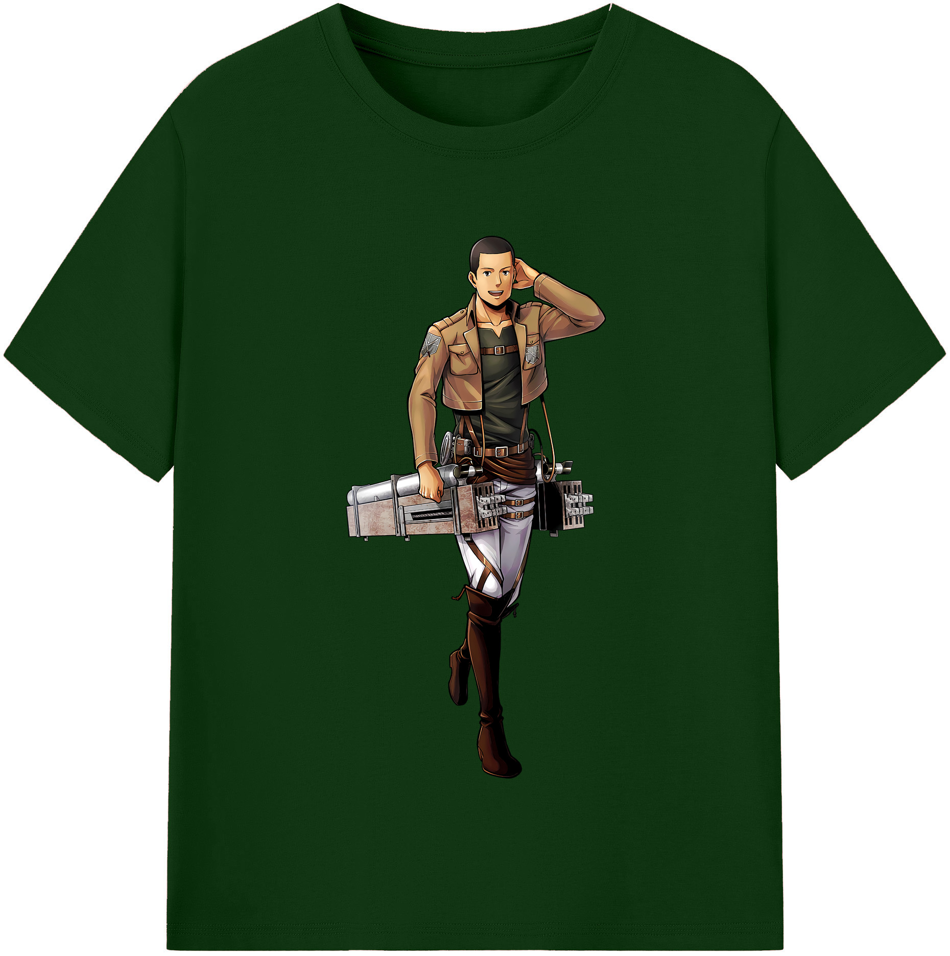 （画像用） 進撃の巨人 Attack on Titan 綿100％半袖Tシャツ（フロントプリント）